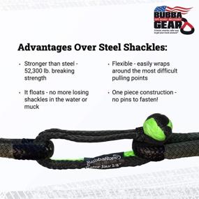 img 2 attached to 🚗 Bubba Rope Gator-Jaw PRO Synthetic Shackle, 7/16” – Heavy-Duty Tow Shackle for Vehicles: 52,300 lbs. Capacity - Red