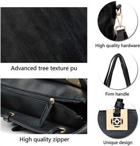 img 2 attached to Женские кожаные кошельки, сумки, сумки-сумки, тоты, кошельки и сумки хобо с ручками