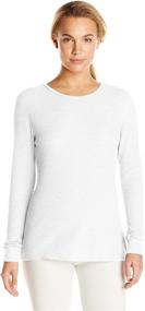 img 1 attached to Fruit of the Loom Women's Thermal Waffle Top: Stay Warm and Stylish with this Cozy Essential