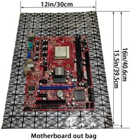 img 3 attached to 🔒 Large ESD Anti Static Bags - 20pcs 12X16in/30x40cm - Daarcin Open Top Antistatic Bag for Motherboard, Video Card, and LCD Screen with Anti-Static Labels