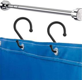 img 2 attached to 🛁 Set of 12 Rust Resistant S-Shaped Shower Curtain Hooks, ideal for Shower Curtains, Clothing, Kitchen Utensils, Towels, and more.