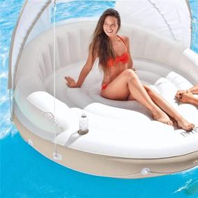 img 1 attached to 🏝️ Intex 58292EP Canopy Island Float: Enhancing Your Pool Experience with Style and Comfort