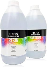 img 4 attached to 🎨 Epoxy Resin Crystal Clear Casting Resin Kit by Pixiss Brand - Easy Mix 1:1 Gallon Size, Perfect for Epoxy and Resin Art, Tumblers, Jewelry Making, Molds, and Crafts