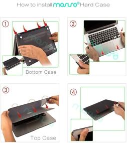 img 2 attached to 🖥️ MOSISO MacBook Air 13 inch Case (A1369 & A1466, Older Version 2010-2017 Release), Plastic Hard Shell Case + 360 Protective Carrying Sleeve Bag + Keyboard Cover, Black