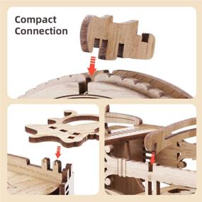 img 1 attached to 🧩 Adults' Wooden Puzzle Clock Model