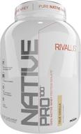 🥤 rivalus native pro 100 ванильный протеиновый порошок - 2,11 фунта логотип