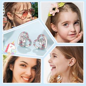 img 2 attached to 🦄 Hypoallergenic Unicorn Earrings: Perfect Birthday Gifts for Girls and Women