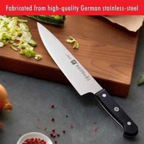 img 2 attached to 🔪 The Versatile ZWILLING Gourmet 8-inch Chef’s Knife: Precision and Durability in Black Stainless Steel