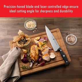 img 1 attached to 🔪 The Versatile ZWILLING Gourmet 8-inch Chef’s Knife: Precision and Durability in Black Stainless Steel