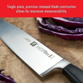 img 3 attached to 🔪 The Versatile ZWILLING Gourmet 8-inch Chef’s Knife: Precision and Durability in Black Stainless Steel