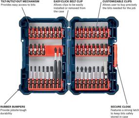 img 3 attached to 🔧 Набор шуруповёртов BOSCH Impact Tough SDMS44 с системой индивидуального кейса - 44 предмета