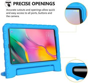 img 2 attached to BMOUO Kids Case for Samsung Galaxy Tab A 10.1 (2019) SM-T510/T515 - Shockproof Lightweight Protective Handle Stand Kids Case for Galaxy Tab A 10.1 Inch 2019 Release SM-T510/T515 - Blue