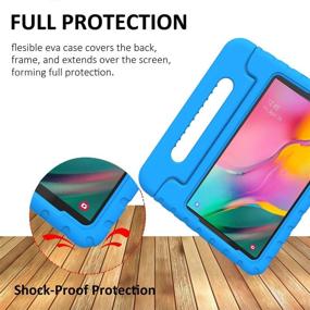 img 1 attached to BMOUO Kids Case for Samsung Galaxy Tab A 10.1 (2019) SM-T510/T515 - Shockproof Lightweight Protective Handle Stand Kids Case for Galaxy Tab A 10.1 Inch 2019 Release SM-T510/T515 - Blue