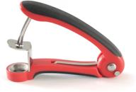 🍒 norpro cherry olive pitter, red - efficient 1-pack kitchen tool to pit cherries and olives logo