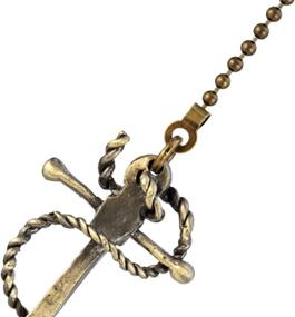 img 2 attached to Enhance Your Ceiling Fan with a 12-Inch Anchor Pull Chain Extension and Ornament