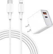 ⚡ 20w usb-c charger for iphone 13/12/11 pro & airpods pro - fast pd charging adapter with 3.3ft cable included logo