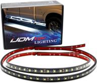 ijdmtoy (2) 40-inch 63-smd flexible led running board/side step lighting kit compatible with ford gmc chevy dodge toyota nissan honda truck suv logo