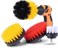 🧹 kincrea 4pack drill brush attachments set, power scrubber cleaning brushes with extended long attachment, all purpose clean brush for kitchen, bathroom, grout, floor, shower, sinks, jm001 logo