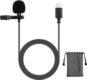 img 4 attached to Camera Microphone MacBook Smartphone Lavalier