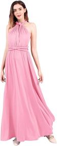 img 1 attached to 👗 Transform Your Style: Women's Converter Maxi Evening Dress for Multi-Way Elegance and Versatility