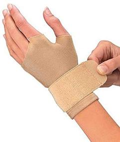 img 1 attached to Mueller-67198 Compression Gloves, Large, Beige - Alleviate Discomfort with Comfortable Support