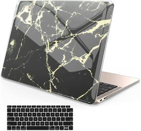 img 4 attached to KICWGM чехол для MacBook Air 13 дюймов - совместим с 2020/2019/2018 выпуском A2337 M1/A2179/A1932 - совместим с Retina дисплеем и Touch ID