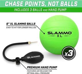 img 1 attached to 🏐 GoSports Slammo XL: Massive 48" Net for Epic Group Play and Beginner-friendly Fun, in Lively Green!