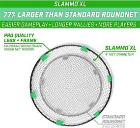 img 2 attached to 🏐 GoSports Slammo XL: Massive 48" Net for Epic Group Play and Beginner-friendly Fun, in Lively Green!