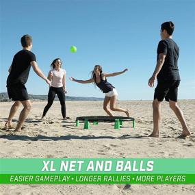 img 3 attached to 🏐 GoSports Slammo XL: Massive 48" Net for Epic Group Play and Beginner-friendly Fun, in Lively Green!