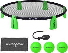 img 4 attached to 🏐 GoSports Slammo XL: Massive 48" Net for Epic Group Play and Beginner-friendly Fun, in Lively Green!