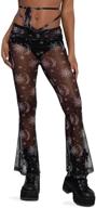 🌟 stylish and comfy: iheartraves women's high waisted bell bottom flared pants for costumes logo