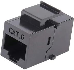 img 3 attached to 🔌 iGreely RJ45 кефельная муфта - 10 шт. Cat6 Cat5e Cat5 Совместимый разъем сети Ethernet Jack Вставка Адаптер Коннектор Порт Средний соединительный разъем - Черный