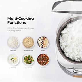 img 3 attached to 🍚 Cuckoo CR-0632F 6-Cup Micom Rice Cooker with 9 Menu Options: White Rice, Brown Rice & More, Nonstick Inner Pot, Made in Korea, White/Grey