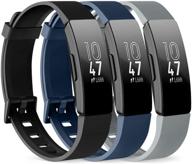 silicone fitbit inspire replacement wristbands logo