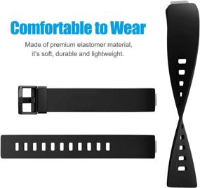 img 1 attached to Silicone Fitbit Inspire Replacement Wristbands