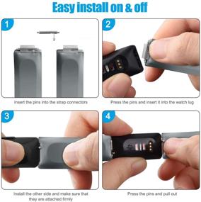 img 2 attached to Silicone Fitbit Inspire Replacement Wristbands