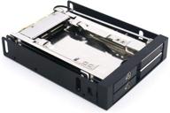 📦 wingsonic toolfree mra258alt: efficient dual 2.5" trayless sata/sas 6g hdd enclosure for 3.5" bay, aluminum panel for 5~7mm ssd/hdd logo