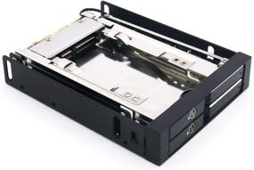 img 3 attached to 📦 WINGSONIC TOOLFREE MRA258ALT: Efficient Dual 2.5" Trayless SATA/SAS 6G HDD Enclosure for 3.5" Bay, Aluminum Panel for 5~7mm SSD/HDD