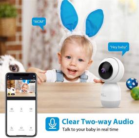 img 3 attached to NGTeco Wireless Camera for Home Security - 1080P HD Audio and Video 📷 Baby Monitor with 2.4G WiFi PTZ Dome Security IP Cameras for Baby/Dog/Nanny - Alexa Compatible