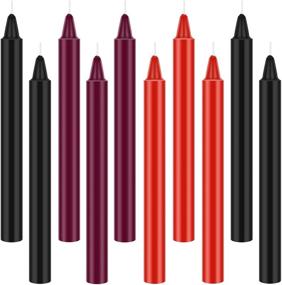 img 4 attached to 💑 10-Piece Romantic Low Temperature Candles: Perfect Valentine's Gift for Couples - Red, Black, Purple