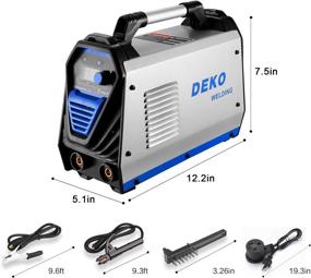 img 2 attached to 🔥 DEKOPRO 200Amp MMA Welder - Dual Voltage Stick Welder for Portable Welding with Electrode Holder, Work Clamp, and Power Adapter Cable