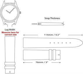 img 1 attached to DeBeer Coach Leather Watch Band: The Perfect Blend of Style and Durability