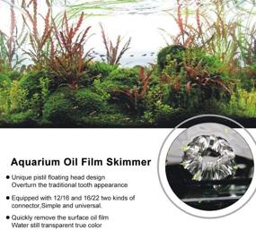 img 1 attached to Tnfeeon Aquarium Skimmer Transparent Efficient
