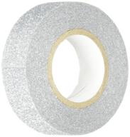 💎 top-rated gts001 glitter tape: 15mm x 5m silver - unbeatable quality logo