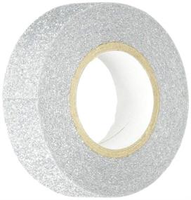 img 3 attached to 💎 Top-Rated GTS001 Glitter Tape: 15mm x 5m Silver - Unbeatable Quality