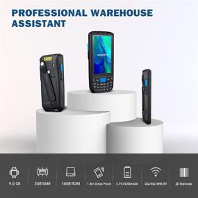 img 3 attached to 📱 2D Barcode Scanner Android Mobile Computer by MUNBYN: Rugged Handheld PDA with 4.5-inch Screen, Wireless Wi-Fi & 4G LTE for Warehouse Delivery, Retail & Inventory Management (Android 9.0+)