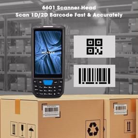 img 2 attached to 📱 2D Barcode Scanner Android Mobile Computer by MUNBYN: Rugged Handheld PDA with 4.5-inch Screen, Wireless Wi-Fi & 4G LTE for Warehouse Delivery, Retail & Inventory Management (Android 9.0+)