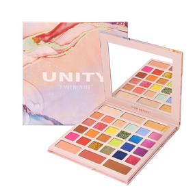 img 3 attached to 🌈 YMH BEAUTE 30 Color Makeup Palette Set: Vibrant Pigmented Eyeshadow Palette with Glitter, Shimmer, and Matte Shades for Colorful, Neutral, and Beautiful Eye Looks