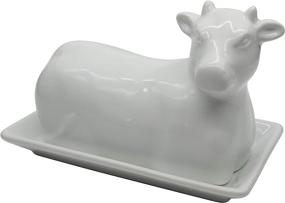 img 3 attached to Butter Shaped Ceramic Porcelain Chefcaptain: Functional and Stylish Kitchen Essential