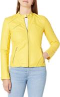 guess women's small leather jacket - women's clothing logo
